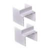 2 Pezzi Connettore Angolare Per Canaline Passacavi 60X40mm, Angolo Esterno 90°, Colore Bianco