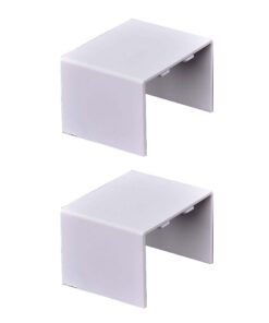 2 Pezzi Connettore Lineare Per Canaline Passacavi 60X40mm, Colore Bianco
