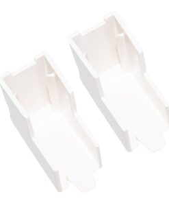2 PZ Angolo Esterno Connettore Angolare Per Canaline Passacavi 15X17mm Made In Italy