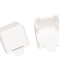 2 PZ Angolo Esterno Connettore Angolare Per Canaline Passacavi 20X10mm Made In Italy