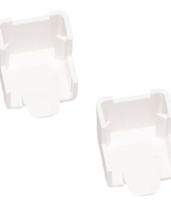 2 PZ Angolo Esterno Connettore Angolare Per Canaline Passacavi 20X10mm Made In Italy