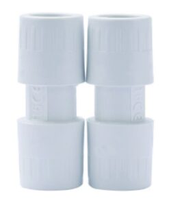 2 PZ Manicotto Giunto Lineare Tubo a Tubo Raccordo Diritto Per Tubo Rigido Diametro 25mm IP40 Made In Italy