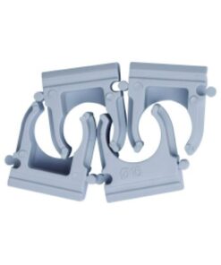 5 PZ Clip Fissatubo A Scatto Diametro 25mm Per Tubi Rigidi e Flessibile Made In Italy