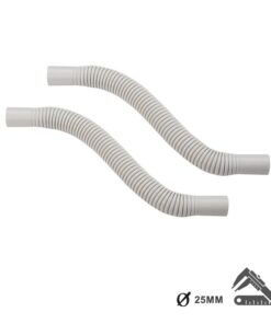 2 PZ Raccordi Tubo a Tubo Curvi Flessibili per Tubo Rigido 25mm IP64
