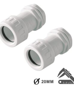 2 PZ Bloccatubo Raccordo Tubo Scatola Diametro 20mm Per Tubo Rigido IP65 Made In Italy