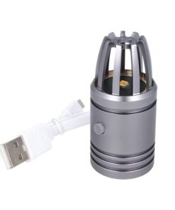 Mini Lampada Germicida UVC Disinfezione Sanificazione Per Auto Furgone Camper Ricaricabile Colore Grigio