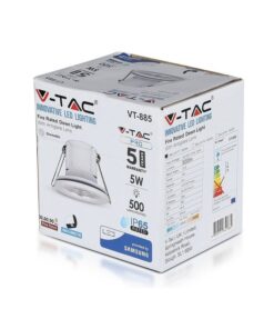 Faretto Led da Incasso Dimmerabile 5W 6400K Colore Bianco IP65 Resistente al Fuoco Senza Driver SKU-8181