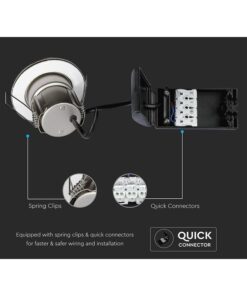 Faretto Led da Incasso Dimmerabile 5W 6400K Colore Nichel Satinato IP65 Resistente al Fuoco Senza Driver SKU-8179