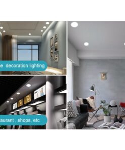 Alternative view of Faretto Pannello Led Da Incasso Rotondo 8W Bianco Caldo 2700K Diametro 120mm Foro Adattabile Da 50mm a 100mm