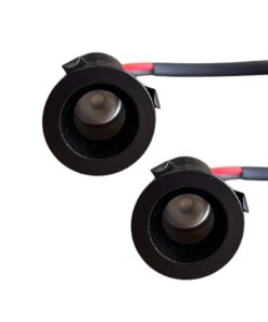 2 Pezzi Mini Faretto Led Da Incasso Rotondo, Carcassa Nera 4000K, 1W 80LM 220V, Ø22*40mm, Foro 17mm, Angolo 15° IP20