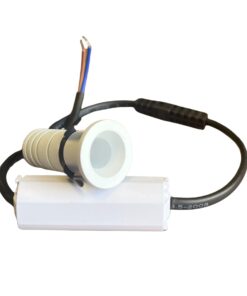 2 Pezzi Mini Faretto Led Da Incasso Rotondo, Carcassa Bianca 4000K, 1W 80LM 220V, Ø22*40mm, Foro 17mm, Angolo 15° IP20