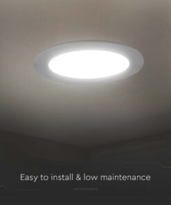 Faretto Pannello Led Da Incasso Rotondo 18W Bianco Neutro Diametro 220mm SKU-7865 Foro 200-205mm