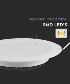 Faretto Pannello Led Da Incasso Rotondo 24W Bianco Caldo Diametro 300mm SKU-7867