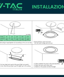 Alternative view of Faretto Pannello Led Da Incasso Rotondo 24W Bianco Neutro Diametro 300mm SKU-78681