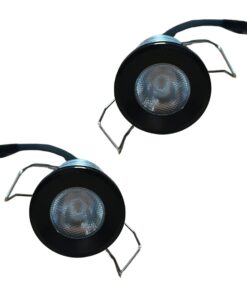 2 Pezzi Mini Faretto Led Da Incasso Rotondo, Carcassa Nera 6000K, 2.5W 220LM 220V, Ø32*29mm, Foro 27mm, Angolo 15° IP20