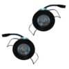 2 Pezzi Mini Faretto Led Da Incasso Rotondo, Carcassa Nera 4000K, 2.5W 220LM 220V, Ø32*29mm, Foro 27mm, Angolo 15° IP20