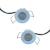 2 Pezzi Mini Faretto Led Da Incasso Rotondo, Carcassa Bianca 4000K, 2.5W 220LM 220V, Ø32*29mm, Foro 27mm, Angolo 15° IP20