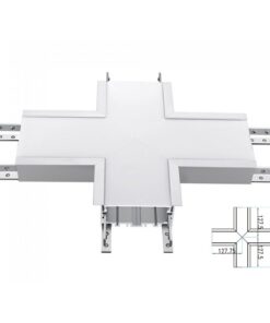 Alternative view of Connettore Giunto Forma X Standard 16W Bianco 4000K Per Lampada Led Lineare Da Incasso FP0381 SKU-393