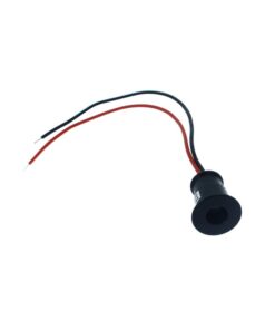 4 PZ Mini Faretto LED da Incasso 1W DC 12V Freddo 6000K Carcassa Nera Angolo 30° Foro 15mm 20x25mm