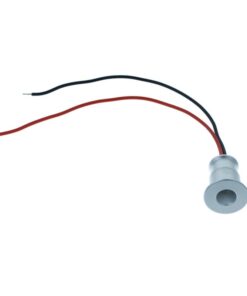 4 PZ Mini Faretto LED da Incasso 1W DC 12V Neutro 4000K Carcassa Argento Angolo 120° Foro 15mm 20x25mm