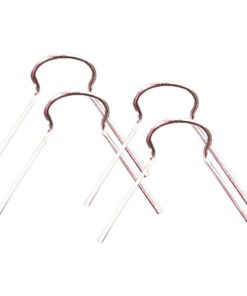 4 PZ Mini Faretto LED da Incasso 1W DC 12V Freddo 6000K Carcassa Bianca Angolo 120° Foro 15mm 20x25mm