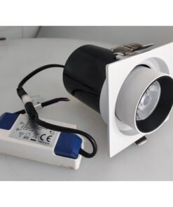 Faretto Led COB da Incasso 18W 4000K Quadrato CRI 90 Angolo 24 Orientabile Snooker 360 Chip Samsung SKU-20049