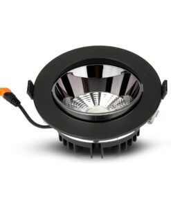 Faretto Led COB da Incasso 30W 4000K Rotondo Riflettore Orientabile Carcassa Nera Chip Samsung SKU-2120058