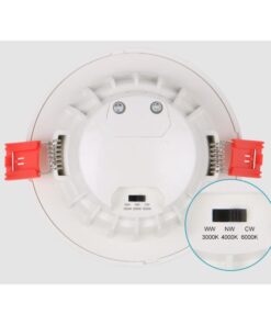 Lampada Faretto Led Da Incasso 10W CCT Dimmerabile Triac Dimmer 2700K 4000K 6000K 3 In 1 Diametro 110mm Carcassa Bianca