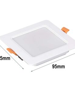 Faretto Led Da Incasso Quadrato 5W 500LM Bianco Neutro 4000K 95X95mm
