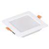 Faretto Led Da Incasso Quadrato 9W 900LM Neutro 4000K 120X120mm Montaggio 2 In 1 Da Plafone e Da Incasso