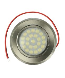 Mini Faretto Led Da Incasso Touch Dimmer Controllo Carcassa Nichel Satinato 4000K DC12V DC24V 3W Foro 55mm