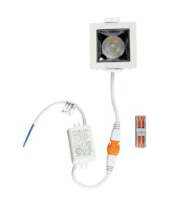 Alternative view of Faretto Led Da Incasso Quadrato 4W Caldo 2700K UGR<19 Riflettore 38° CRI>90 Chip Samsung SKU-987