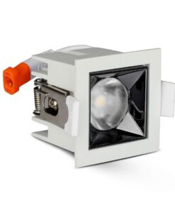 Faretto Led Da Incasso Quadrato 4W Freddo 5700K UGR<19 Riflettore 38° CRI>90 Chip Samsung SKU-985