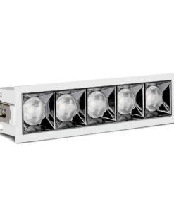 Faretto Led Da Incasso Rettangolare 5X4W Freddo 5700K UGR<19 Riflettore 38° CRI>90 Chip Samsung SKU-994