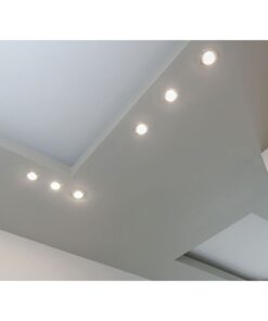 Mini Faretto Led Da Incasso Rotondo Carcassa Bianca 5W AC/DC 12V DC 24V Caldo 3000K Foro 60mm