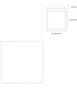 Pannello Led 60X60 CCT 40W 220V Retro Illuminato Da Incasso CRI≥80 UGR≤ 23 110° L595*W595*H35mm