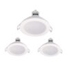 3 Faretti LED da Incasso Dimmerabili 5W 220V Rotondi Bianchi 4000K D87mm H36mm Foro 70mm IP65