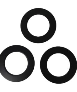 Alternative view of 3 Pezzi Coperchi Rotondi Nero Per Faretti Led FP8705W