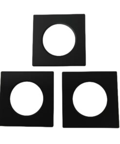 3 Pezzi Coperchi Quadrati Nero Per Faretti Led FP8705W