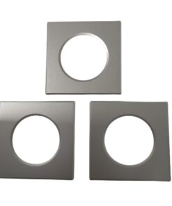 3 Pezzi Coperchi Quadrati Silver Per Faretti Led FP8705W