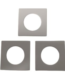 3 Pezzi Coperchi Quadrati Bianco Per Faretti Led FP8705W