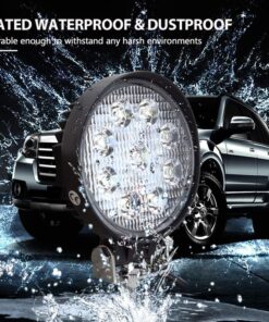 Faro Led Fanale Rotondo Spot 45W Beam 12V 24V 36V 48V 60V 9X5W Cree XTE Nuovo Design