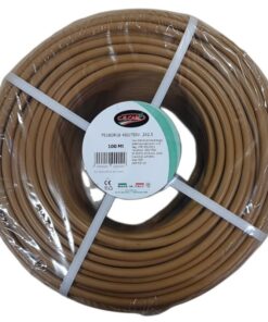 100mt Cavo Elettrico FS18OR18 450/750V Multipolari 2X2.5mm D8 Made In Italy