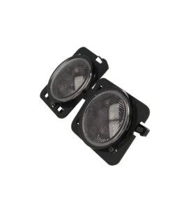 Coppia Frecce Led Laterale Parafanghi Fume Per Jeep Wrangler JK 2007-2017 Arancione 12V 3W