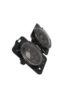 Coppia Frecce Led Laterale Parafanghi Fume Per Jeep Wrangler JK 2007-2017 Arancione 12V 3W