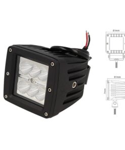 Fanale Luci Diurne A Led DRL Work Light Faro Da Lavoro Quadrato 12V 24V 24W (6X4W) IP67 Bianco
