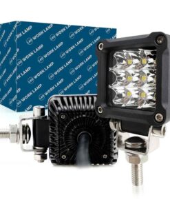 Faro Led da Lavoro Led Work Light Lampada Supplementare Quadrato 2'' 27W 2700LM 12V 24V IP67 6000K