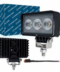 Faro Led da Lavoro Led Work Light Lampada Supplementare Rettangolare 3,5'' 12W 1300LM 12V 24V IP67 6000K