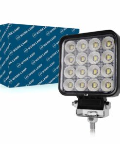 Faro Led da Lavoro Led Work Light Lampada Supplementare Quadrato 4,3'' 64W 6400LM 12V 24V IP67 6000K