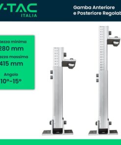 Alternative view of Kit Gamba Anteriore e Posteriore Regolabile H280-415mm/10°-15° Per VT-450 VT-545 SKU-11385